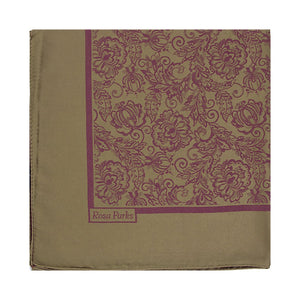 Rosa Reversible Scarf (Olive/Orchid)