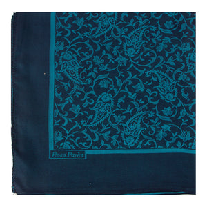 Diana Reversible Scarf (Navy blue/turquoise)