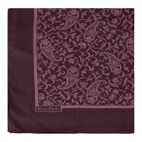 Diana Reversible Scarf (Eggplant/nude pink)