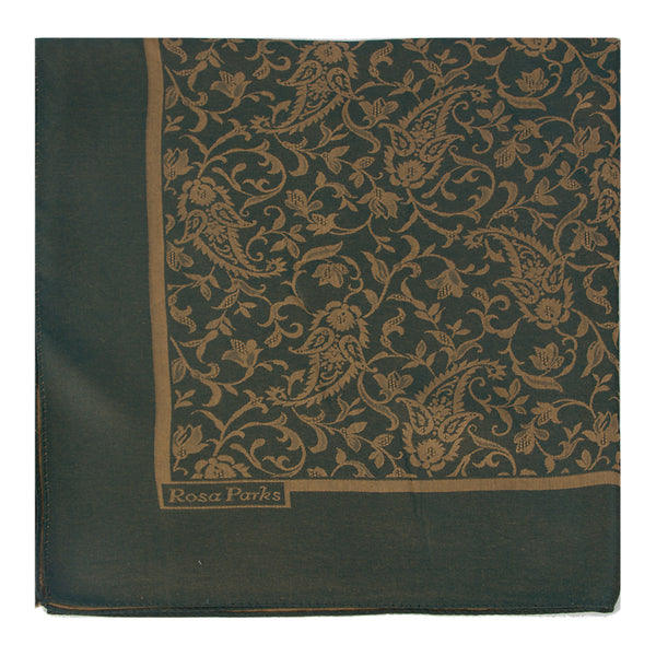 Diana Reversible Scarf (Emerald/gold)