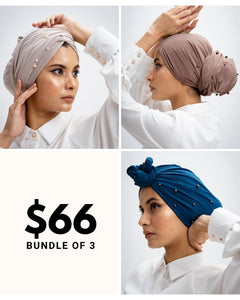Studded Turban (Bundle of 3)